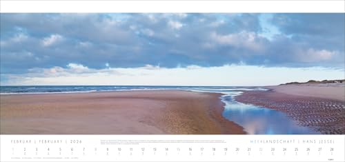 Meerlandschaft 'SYLT' Kalender 2026 - Hans Jessel: Großer XXL Panorama-Wandkalender