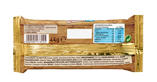Hanuta (18x44g): Haselnuss-Schnitten mit knusprigen Waffeln (2er Packung)