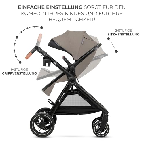 Kinderkraft ESME 3-in-1 Multifunktionskinderwagen: Babywanne, Sportwagen, Maxi-Cosi