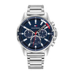 Tommy Hilfiger (1791788) multi-dial quartz watch for men with silver stainless steel bracelet