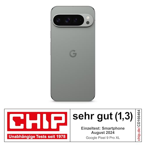 Google Pixel 9 Pro XL (128GB) mit Gemini ohne SIM-Lock, Dreifach-Rückkamerasystem, KI-Technologie