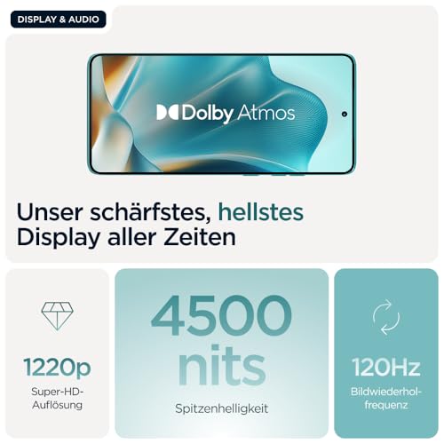 Motorola Edge 60 Fusion Smartphone (8GB RAM, 256 Speicher) inkl. Schutzcover + Handyhalter