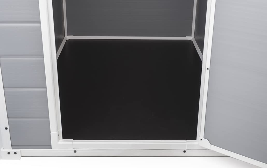 Keter Manor Garden House (4x3) also for small gardens: Weatherproof, plastic, grey