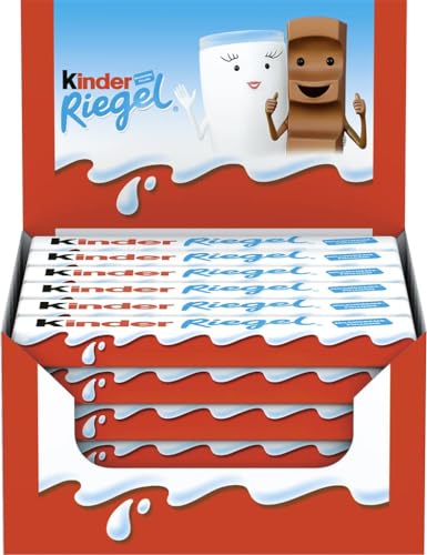 Kinder Schokoriegel (36x Einzelriegel - 760g): zartschmelzende Vollmilchschokolade mit Milchcremefüllung