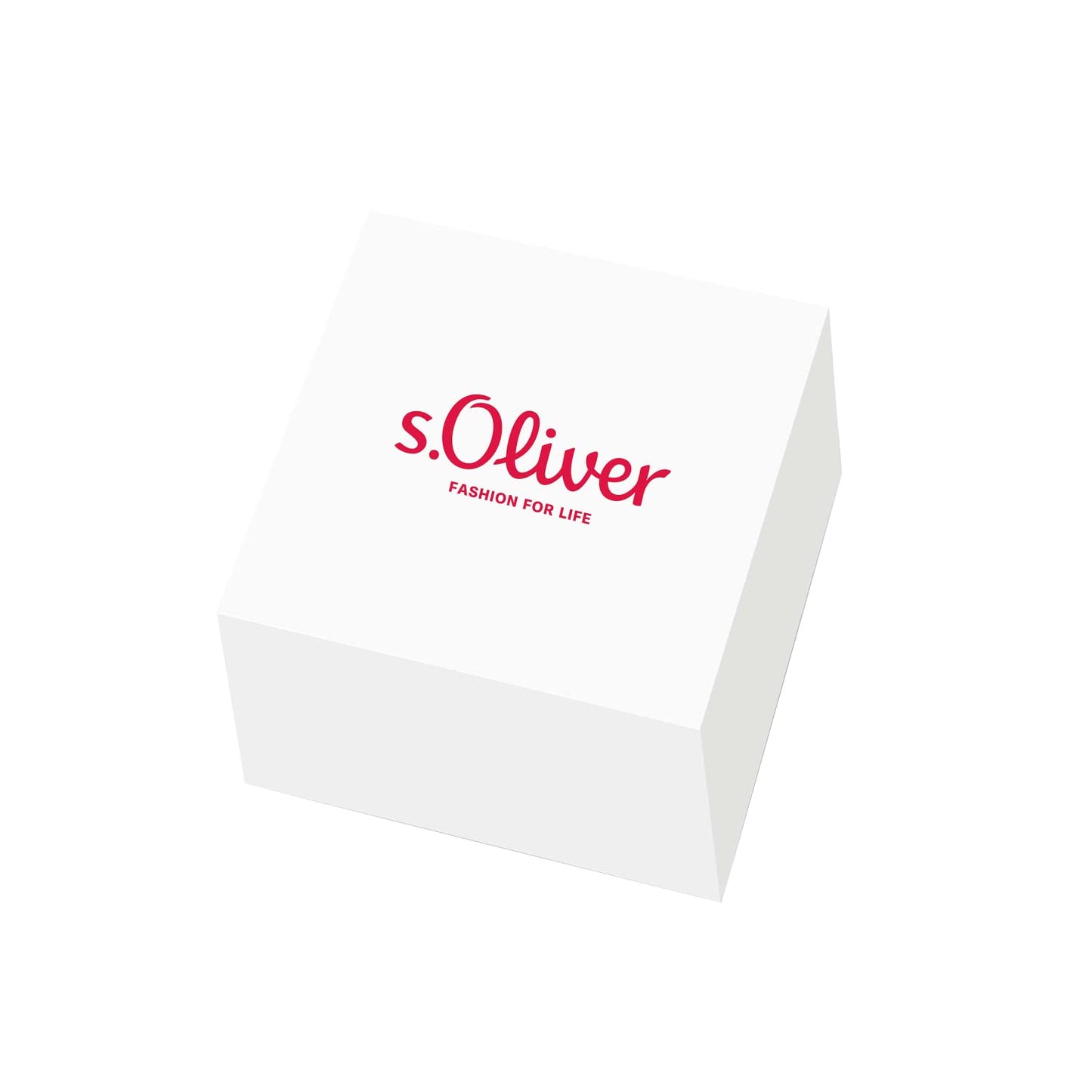 s.Oliver stainless steel ladies' ring with crystal in rose colors including gift box