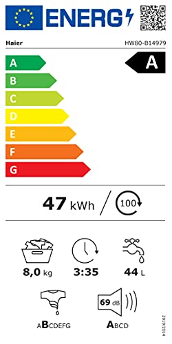 Haier I-PRO SERIE 7 (HW80-B14979) Waschmaschine (8kg) inkl. Dampffunktion, Selbstreinigungssystem