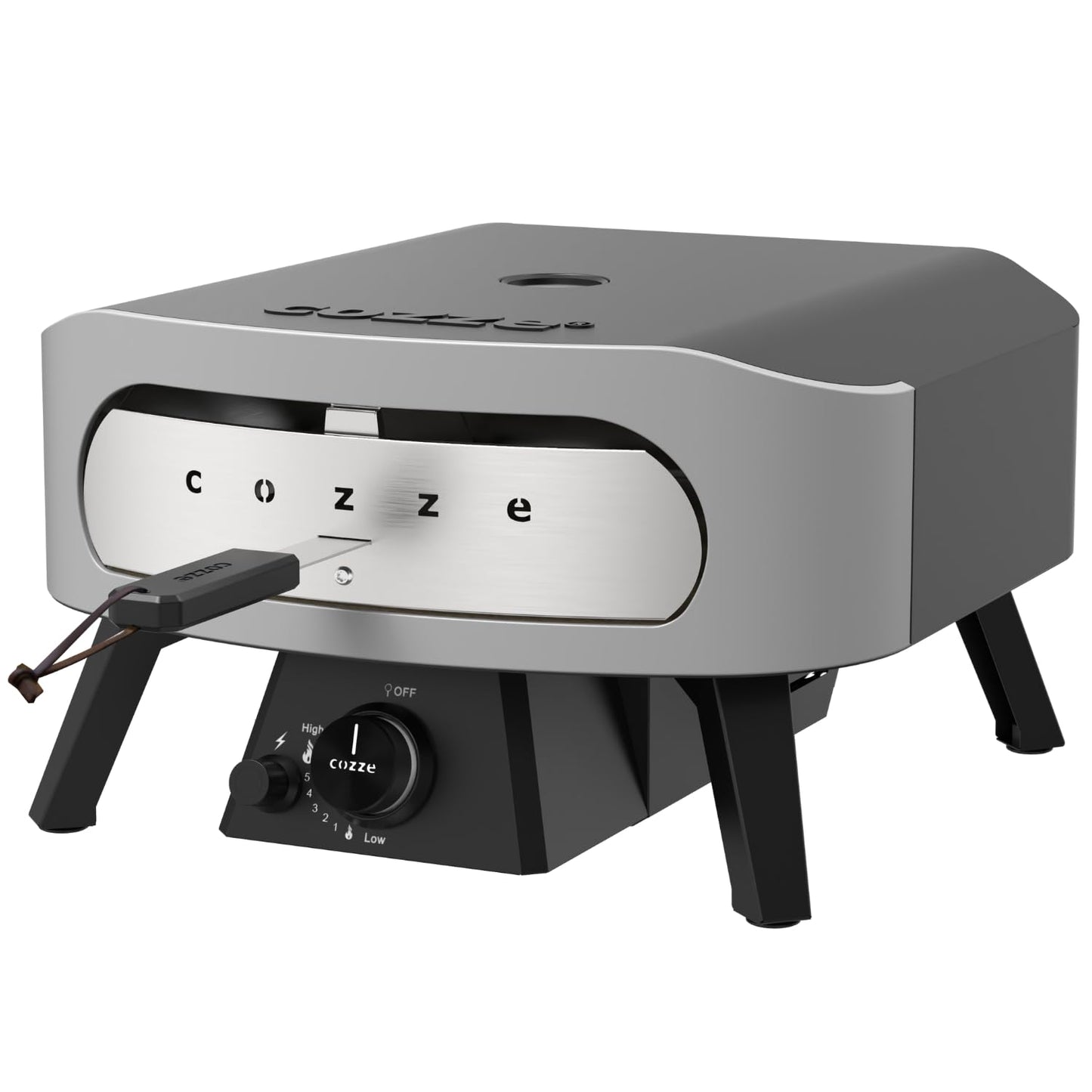 COZZE Mini Gas-Pizzaofen (50mbar) mit Regulator für kleine Pizzen