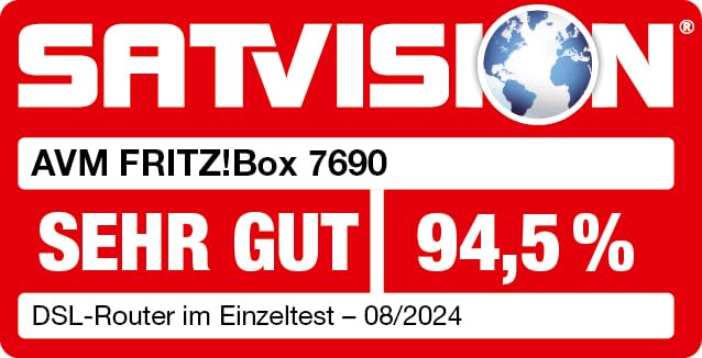 FRITZ!Box 7690 (Wi-Fi 7 DSL-Router mit 5.760 MBit/s (5GHz) - DECT-Basis