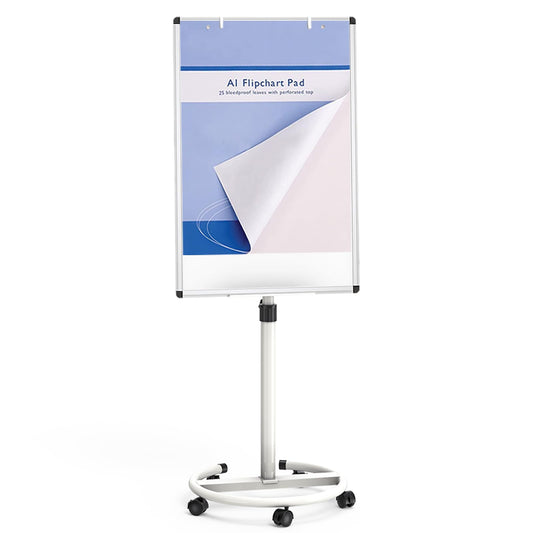 VIZ-PRO ECO Magnetische Mobile Whiteboard (90x60cm) mit Papierblöcken