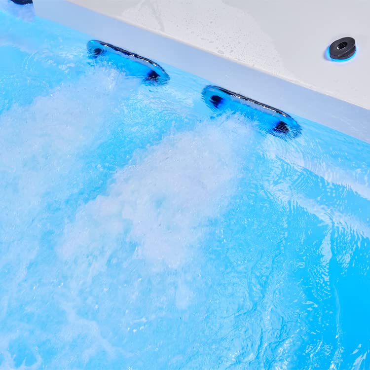 AWT AQART Design SwimSpa for 4 people: Exclusive whirlpool pool combination