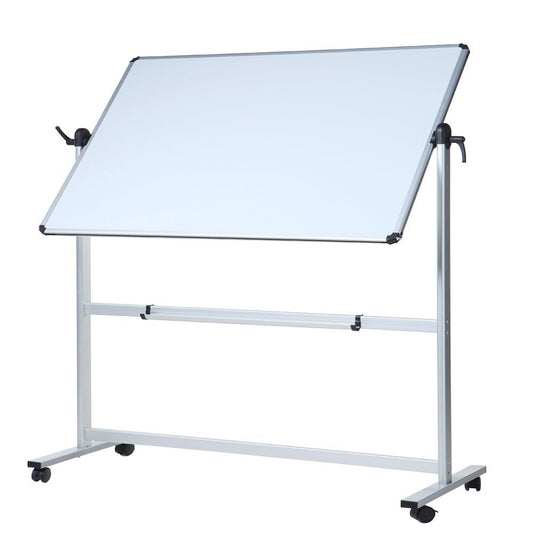 VIZ-PRO Mobiles Whiteboard mit Aluminiumrahmen & Ständer (120x90cm): Doppelseitig