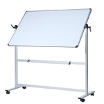 VIZ-PRO Mobile Whiteboard with aluminum frame & stand (120x90cm): Double-sided
