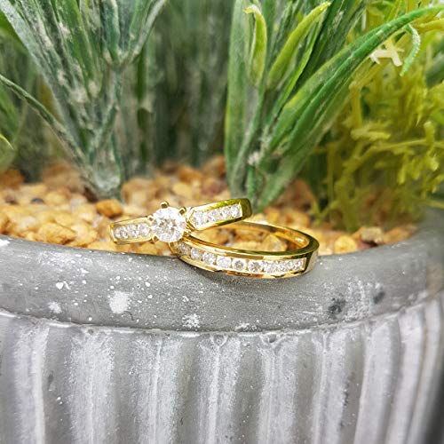 DazzlingRock Collection (K3259-14KY) Damenring: 14Kt Gelbgold, Rundschliff, I-J Diamant