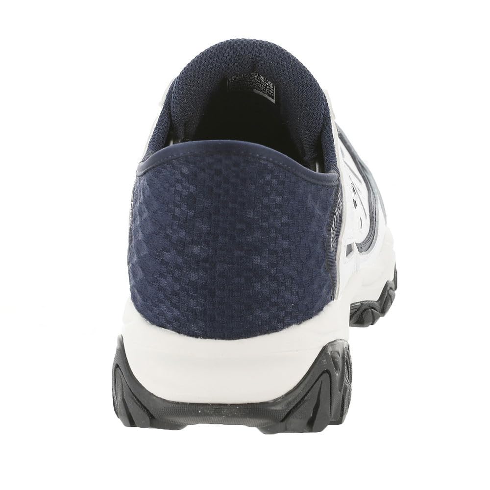 Skechers 'Afterburn M. Fit Grill Captain' Herren Slip-Ins Schuhe (Weiß-Marineblau)