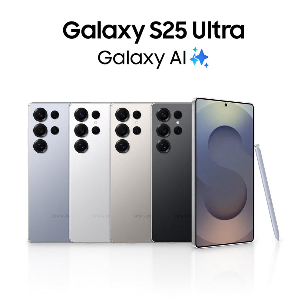 Samsung Galaxy S25 Ultra mit Galaxy AI (12GB RAM, 256GB Speicher) Titanium Schwarz