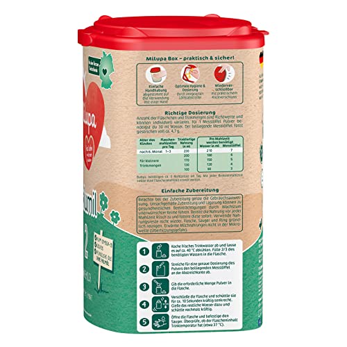 Milupa Milumil 2 Folgemilch (1x 800g) | Baby-Milchpulver nach dem 6. Monat