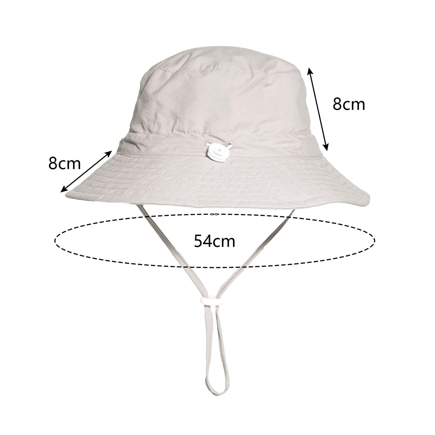 Baby- und Kinder-Sonnenhut inkl. Sonnenbrille mit UV-Schutz (UPF 50+): Ideal für Strand und Sommer