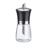Westmark Zuckerdosierer aus Glas (190ml): Rostfreier Edelstahl (Schwarz-Silber)
