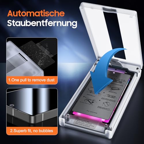 Samsung Galaxy S25 Ultra Anti-Spy Privacy Screen Protector (2-Pack): Automatic Dust Removal