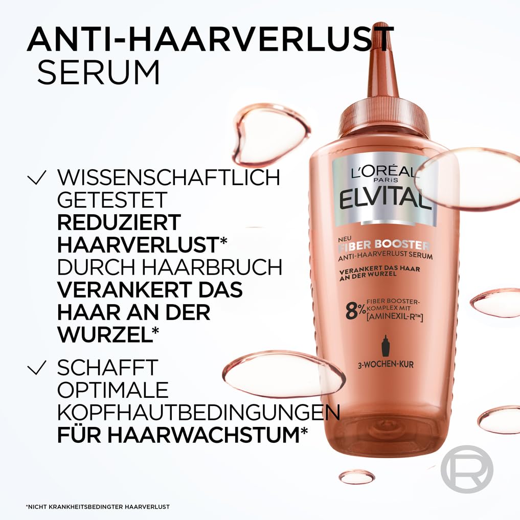 L'Oréal Paris Fiber Booster Anti-Haarverlust-Kopfhaut-Serum: Gegen Haarausfall (3x 102ml)