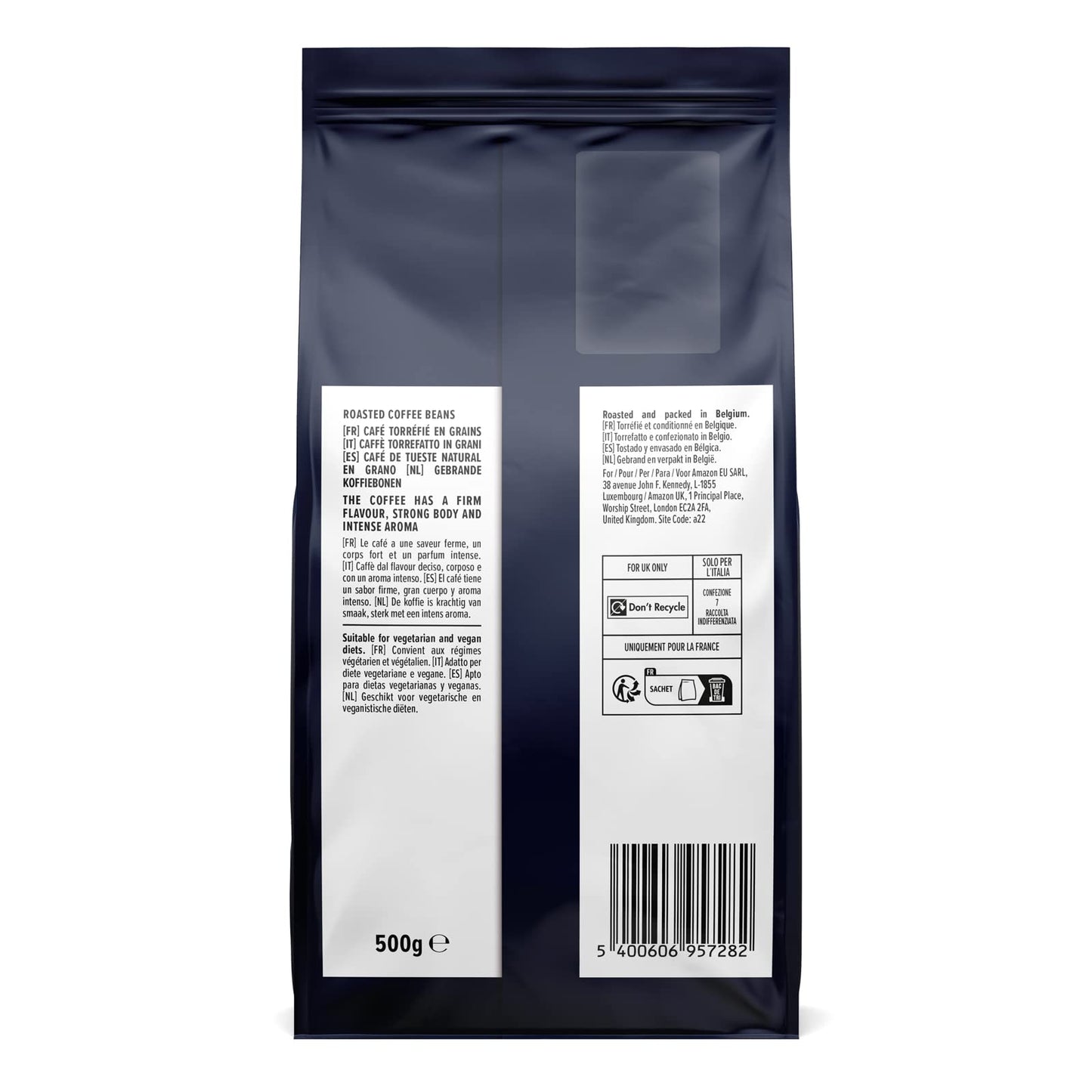 by Amazon Intenso Röstkaffee Ganze Bohnen (1kg: 2x500g): Rainforest Alliance-Zertifizierung