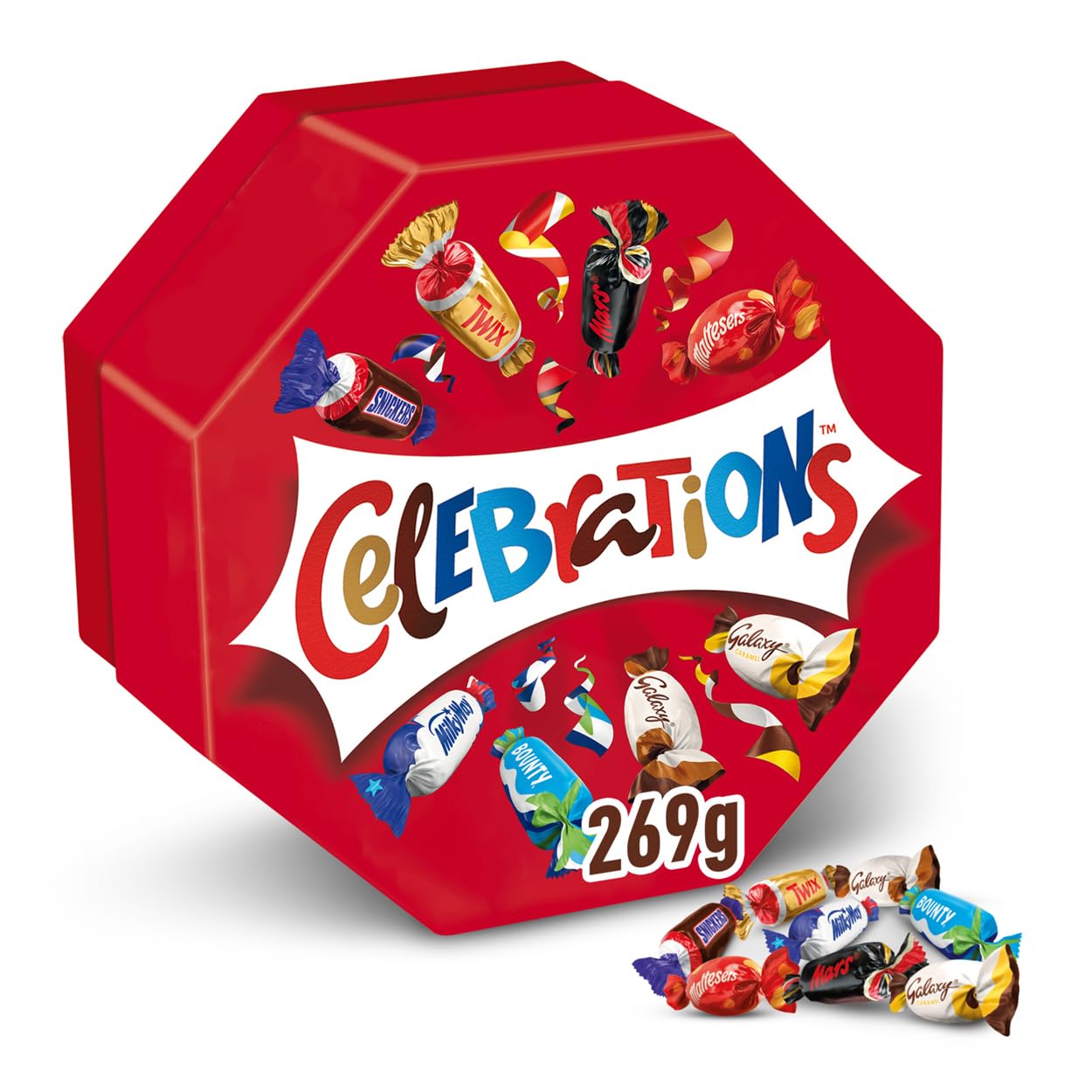 Celebrations Vollmilchschokoladen-Geschenkbox mit Mini-Schokoriegeln (8x 269g)