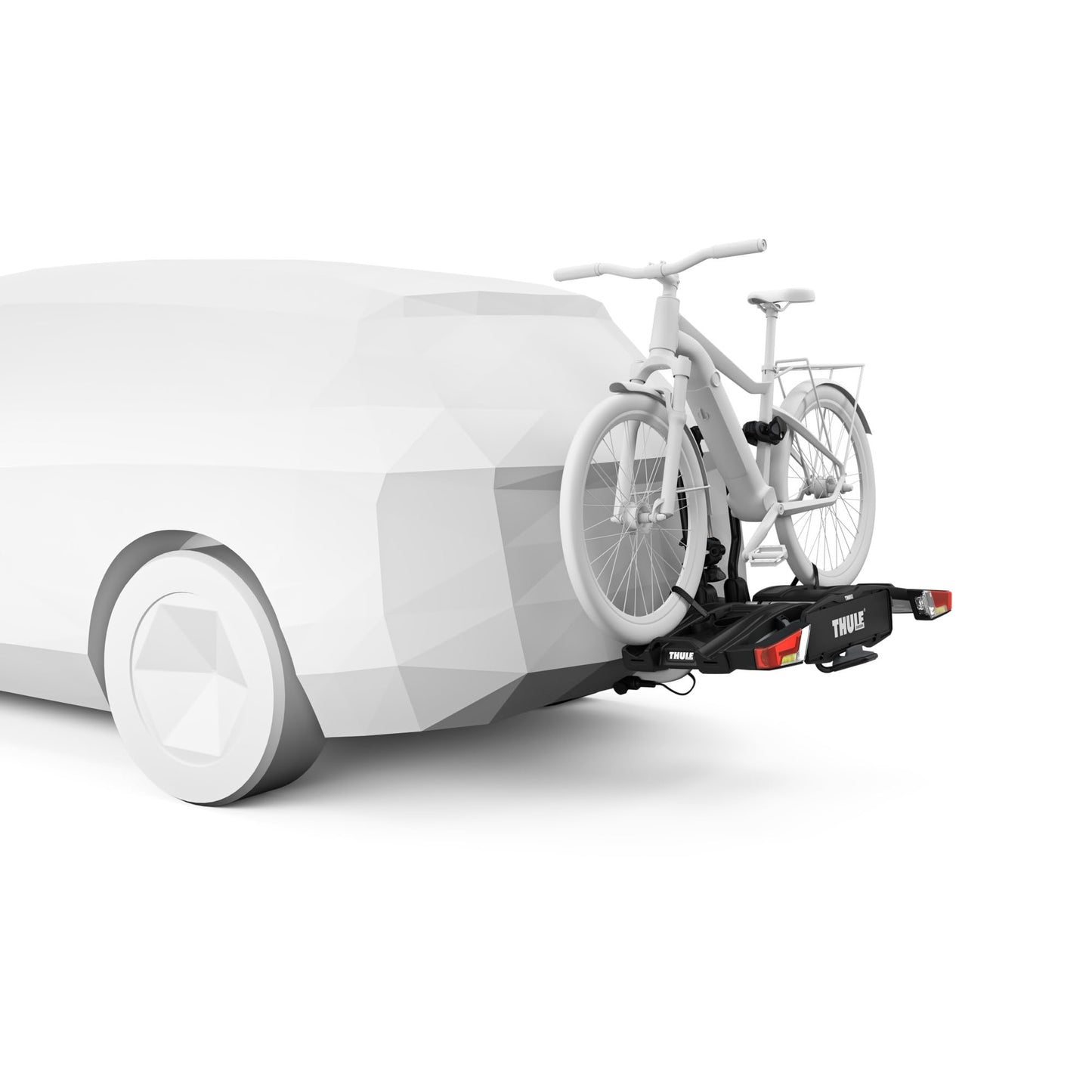 Thule EasyFold XT Fahrradträger für Anhängerkupplung für 2 Fahrräder (Schwarz-Aluminium)