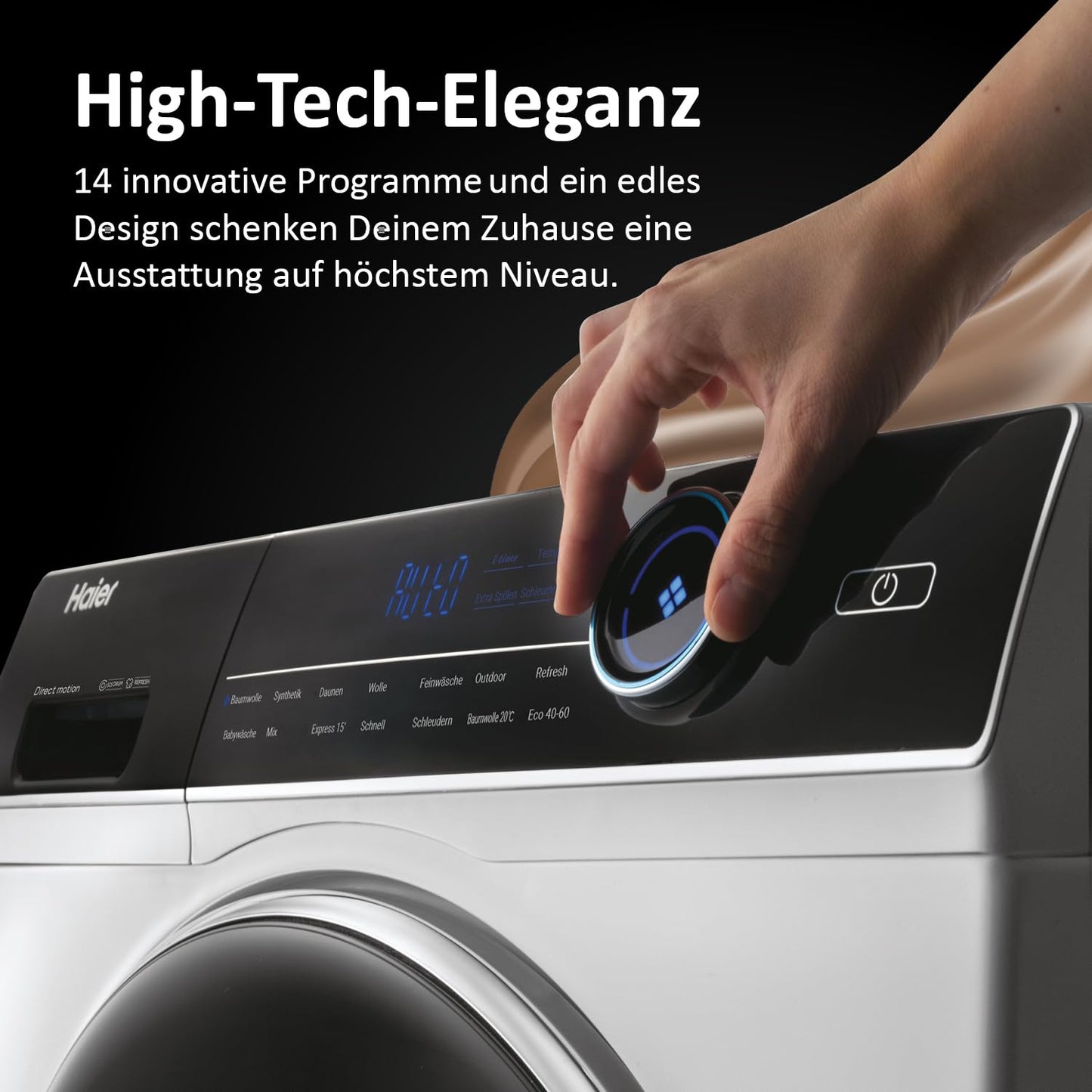 Haier I-PRO SERIE 7 (HW80-B14979) Waschmaschine (8kg) inkl. Dampffunktion, Selbstreinigungssystem