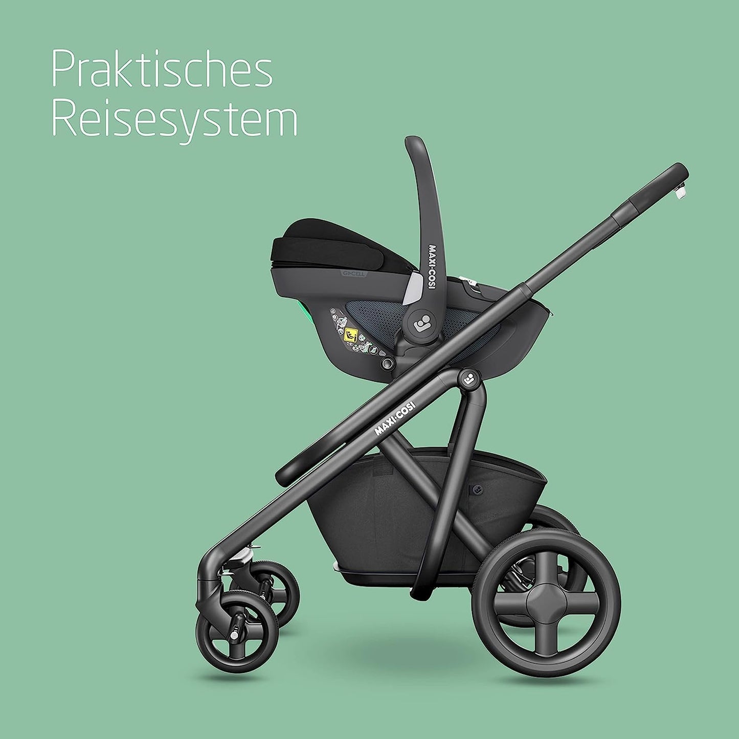 Maxi-Cosi Pebble 360 i-Size Babyschale | Neugeborenen Autositz (360 Grad, 0-15 Monate)