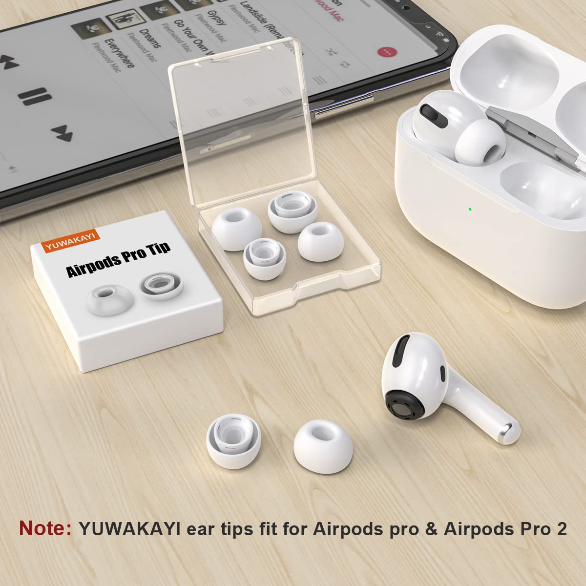 Ersatz-Ohrstöpsel für Airpods Pro und AirPods Pro 2 mit Loch zur Geräuschreduzierung