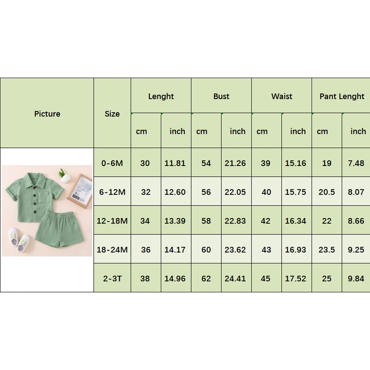 Two-piece clothing set for toddler boys: cotton-linen outfit (blue - in various sizes)