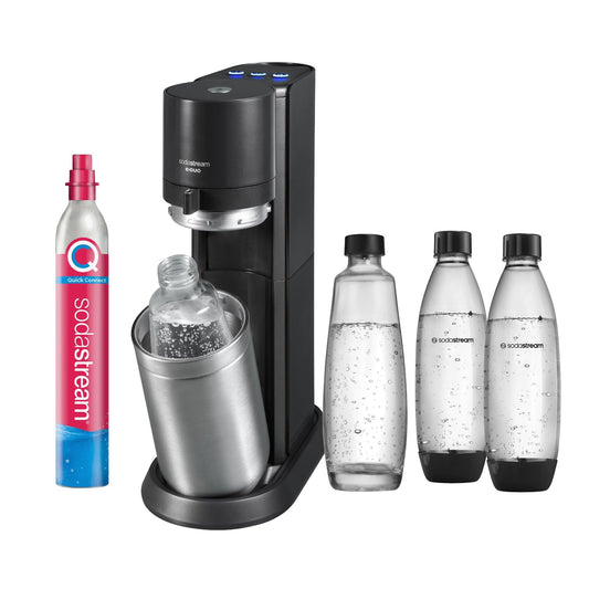 SodaStream E-DUO Wassersprudler mit Quick-Connect: CO2-Zylinder inkl. Zubehör