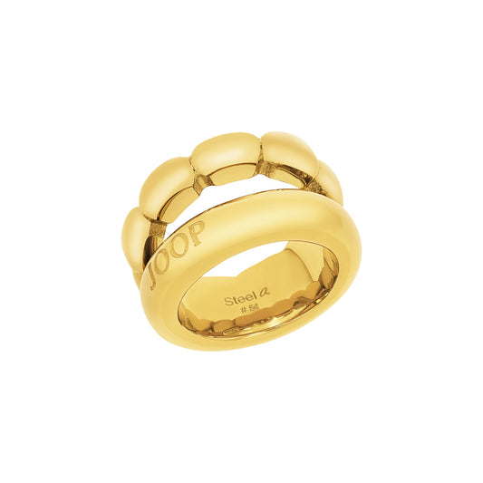 JOOP! Edelstahl Damenringe in Farbe: Gold inkl. Geschenk Box
