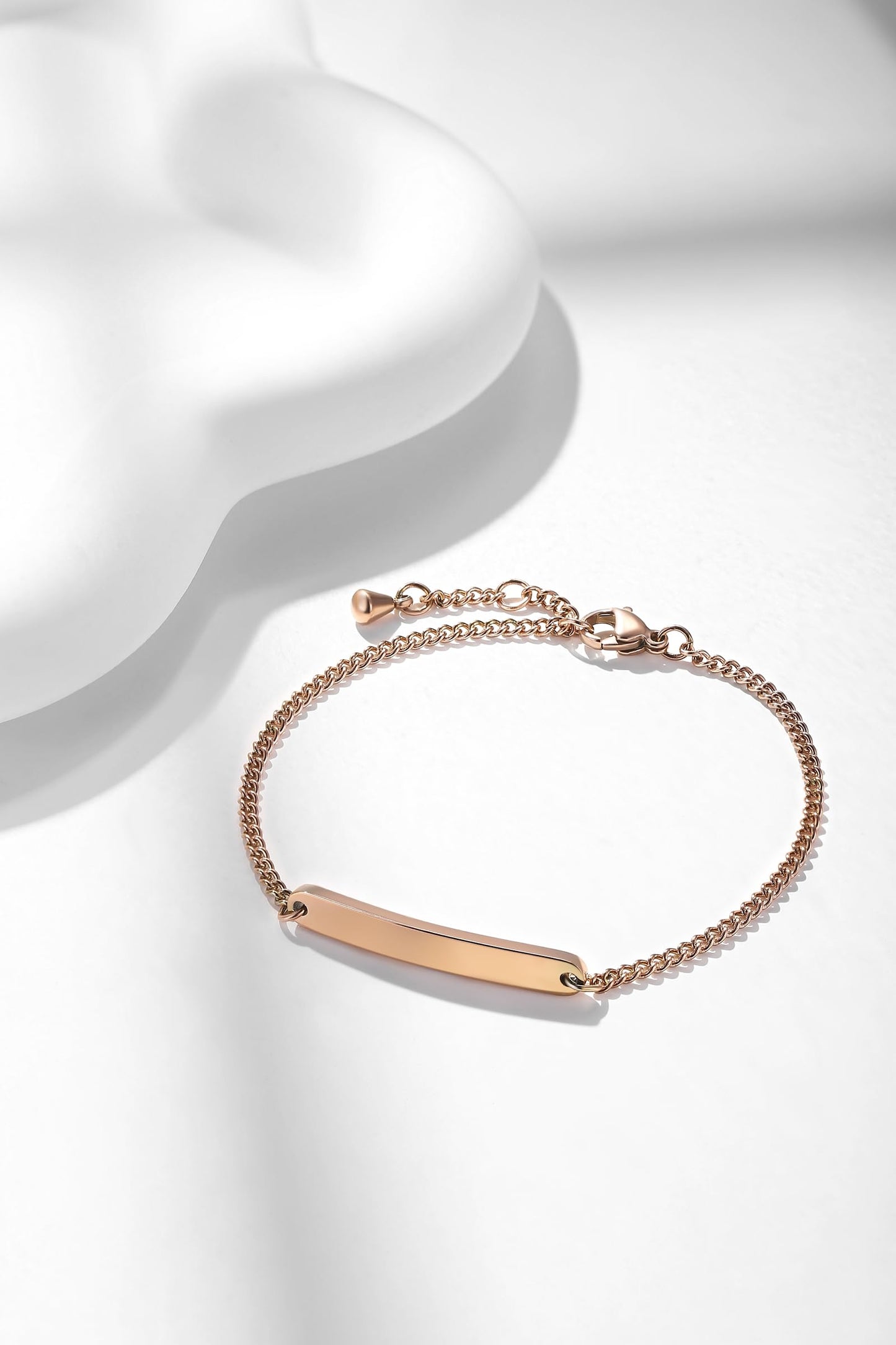 TMT Personalisiertes Damen Armband mit Gravur in Silber, Gold und Rosegold