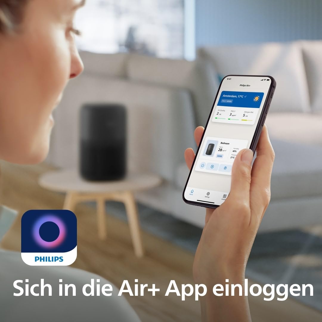 Philips Air Purifier 900 Series with HEPA NanoProtect + Activated Carbon Filter | Quiet, intelligent, and energy-efficient