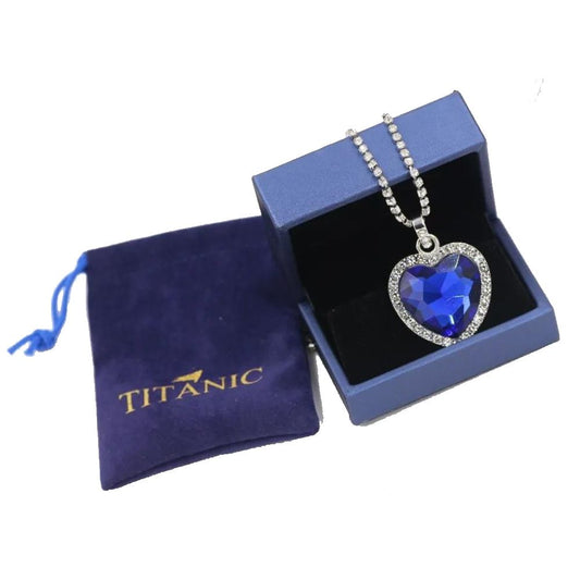 TITANIC Heart of Ocean-Kette mit Kristall-Anhänger für elegante Ausstrahlung