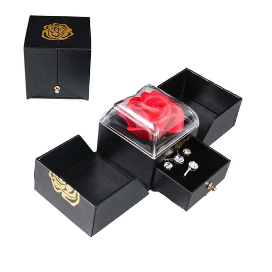 Elegante Rosen-Schmuck Geschenkbox | Perfekte Liebesüberraschung