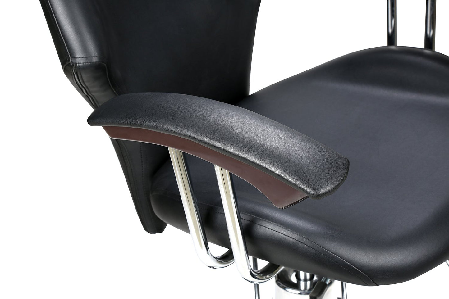 Barberpub hairdressing chair | Hydraulic, tilts up to 135° with gas spring lock, 360° rotatable