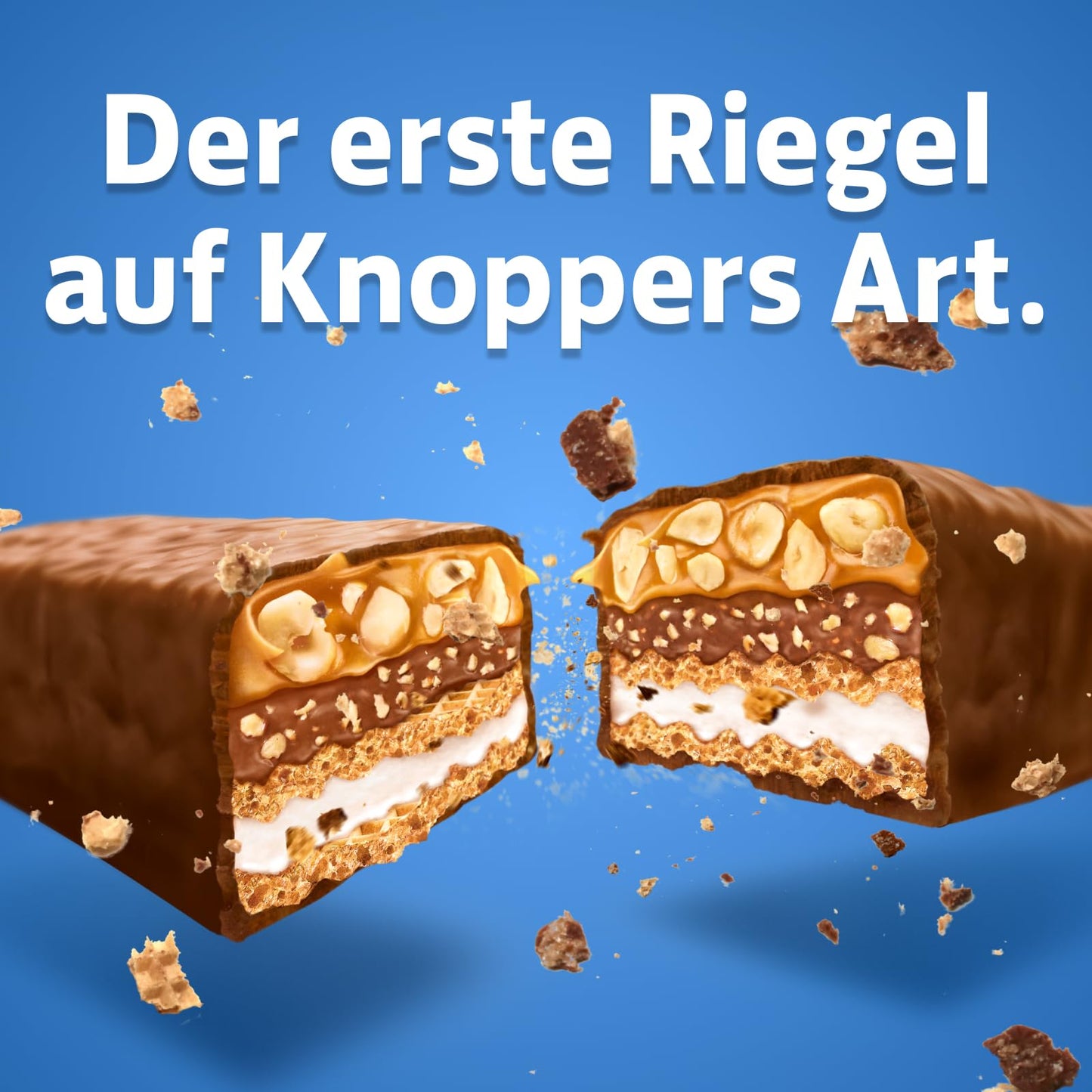 Knoppers Nuss-Schokoriegel (24x 40g) mit Milch- und Nugatcreme