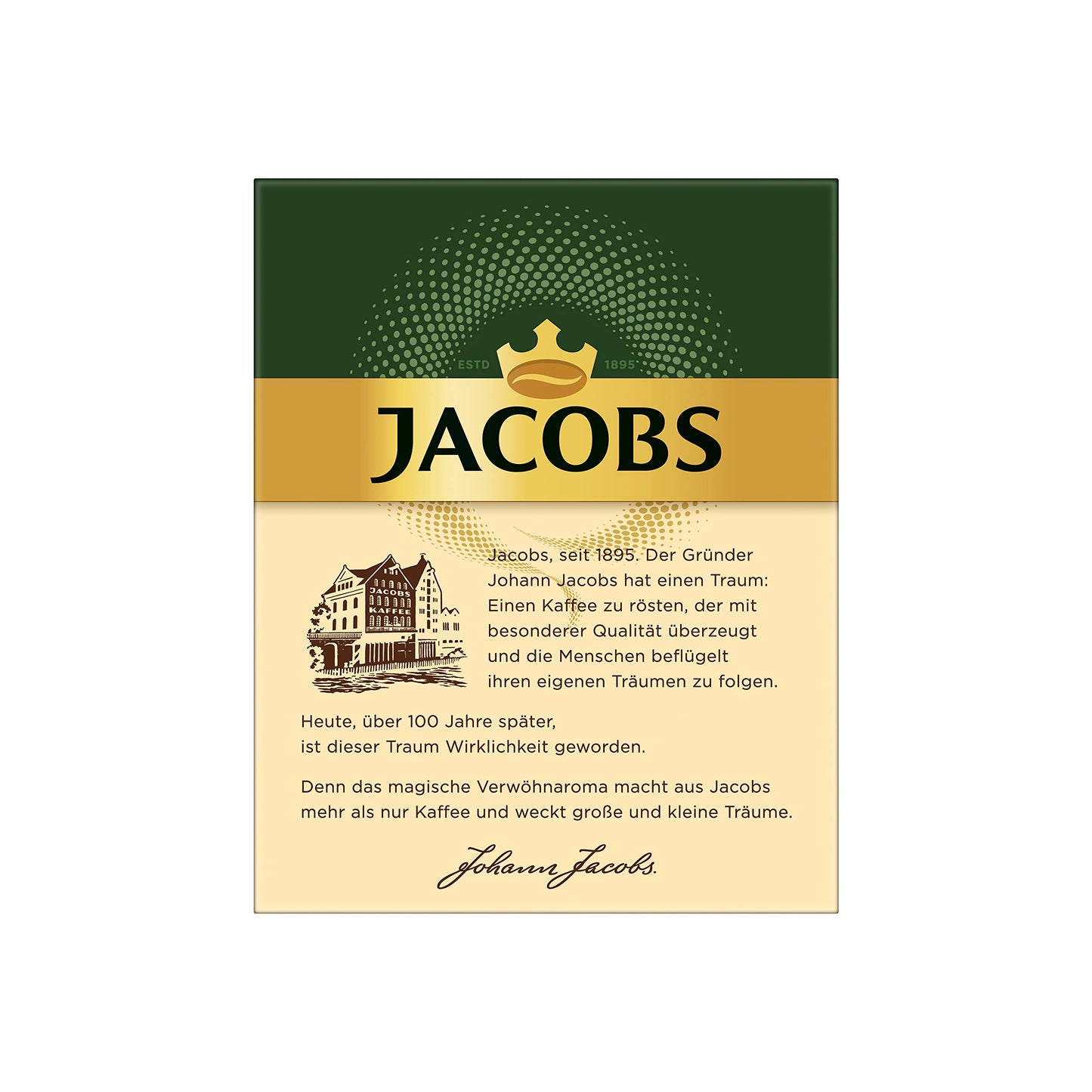 JACOBS  löslicher Kaffee Café Crema: 300 Instant Kaffee Sticks (12er Pack)