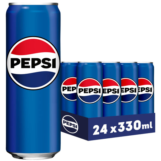 PEPSI COLA - Das Original (24x 0.33l): Koffeinhaltige Cola in der EINWEG Dose