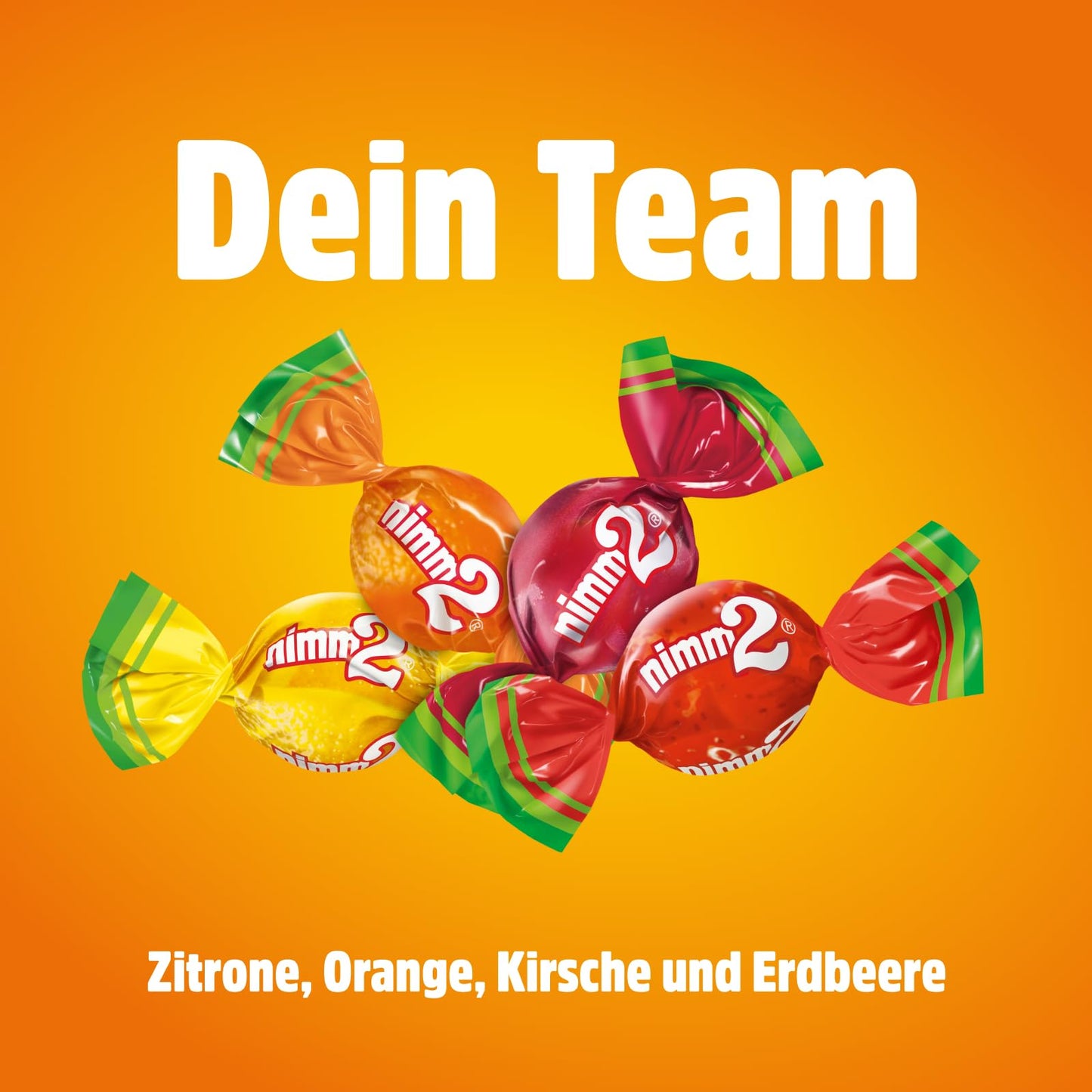 nimm2 Soft (1x 800g large pack): Filled chewable candies in four varieties with fruit juice and vitamins
