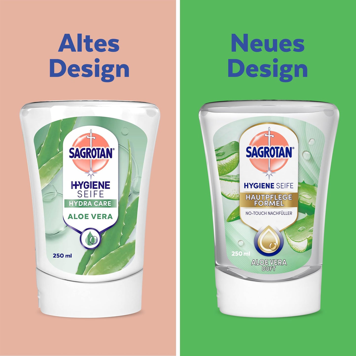Sagrotan No-Touch Seifenspender Nachfüllseife Aloe Vera (5 x 250ml)