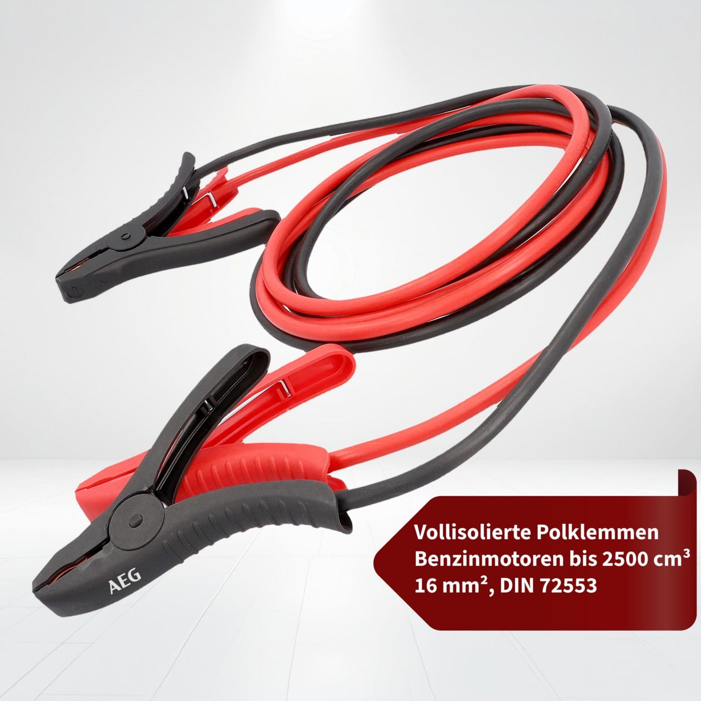 AEG (97203) Jump start cable SK 16 "Alu-Tec" for 12 Volt and 24 Volt in storage bag