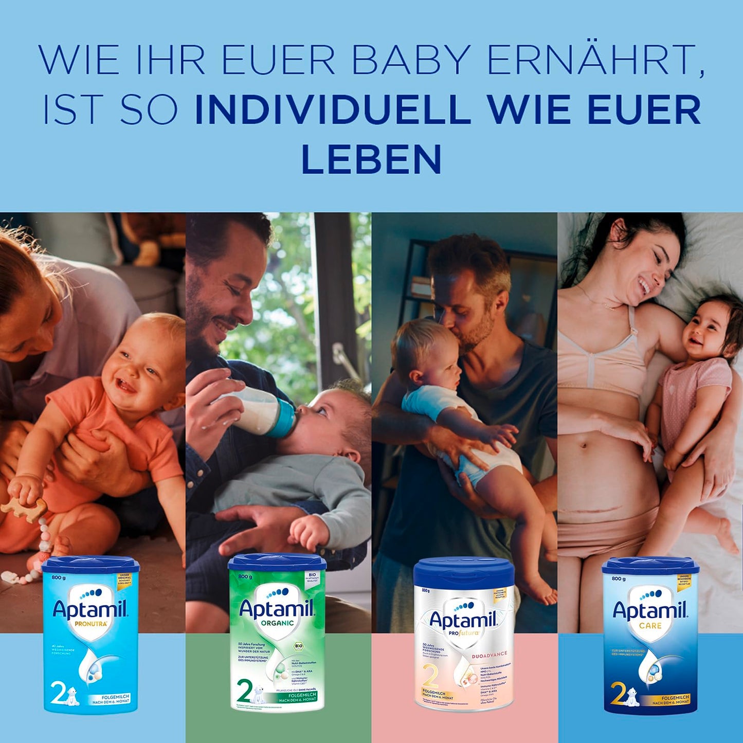 Aptamil Kindermilch 2+ (1x 800g) für Kleinkinder im Wachstum - 43 Portionen à 130ml