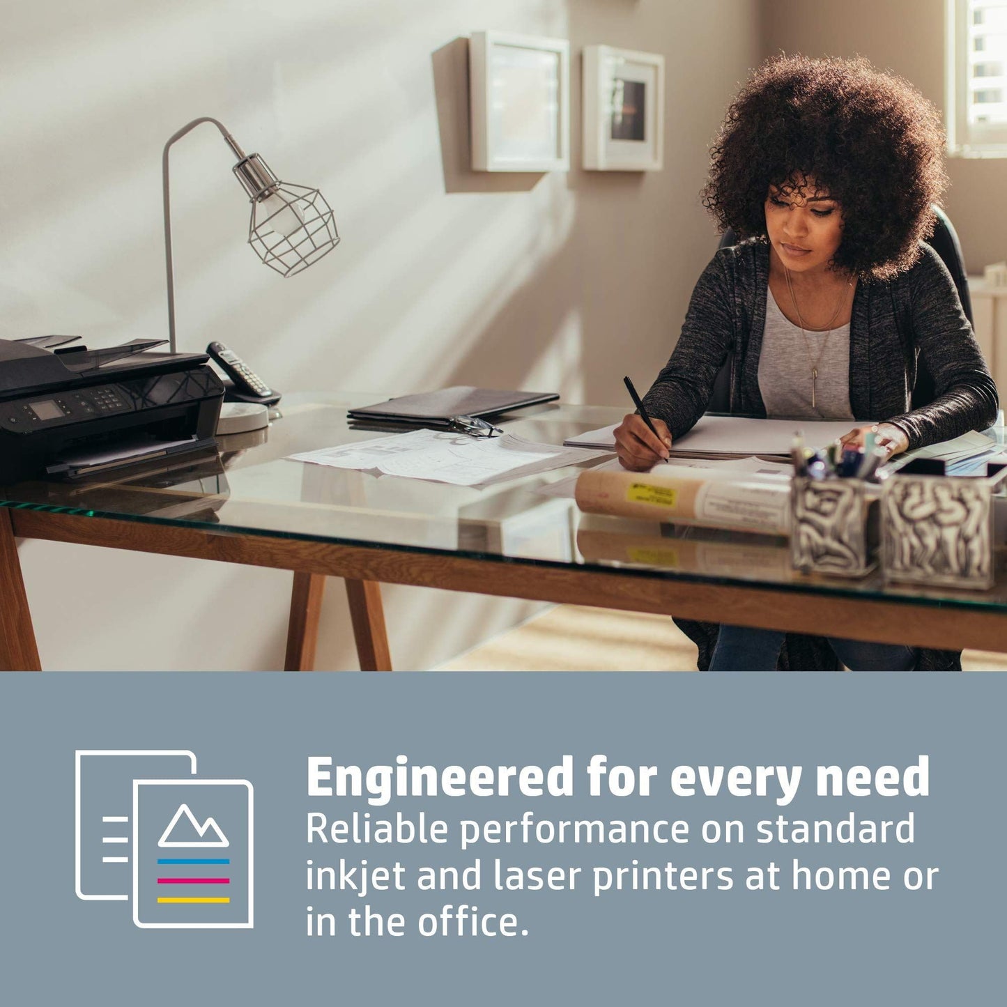 HP Kopierpapier (CHP150) Home & Office | DIN-A4 80g, Weiß (2500 Blatt: 5x500 Blatt)