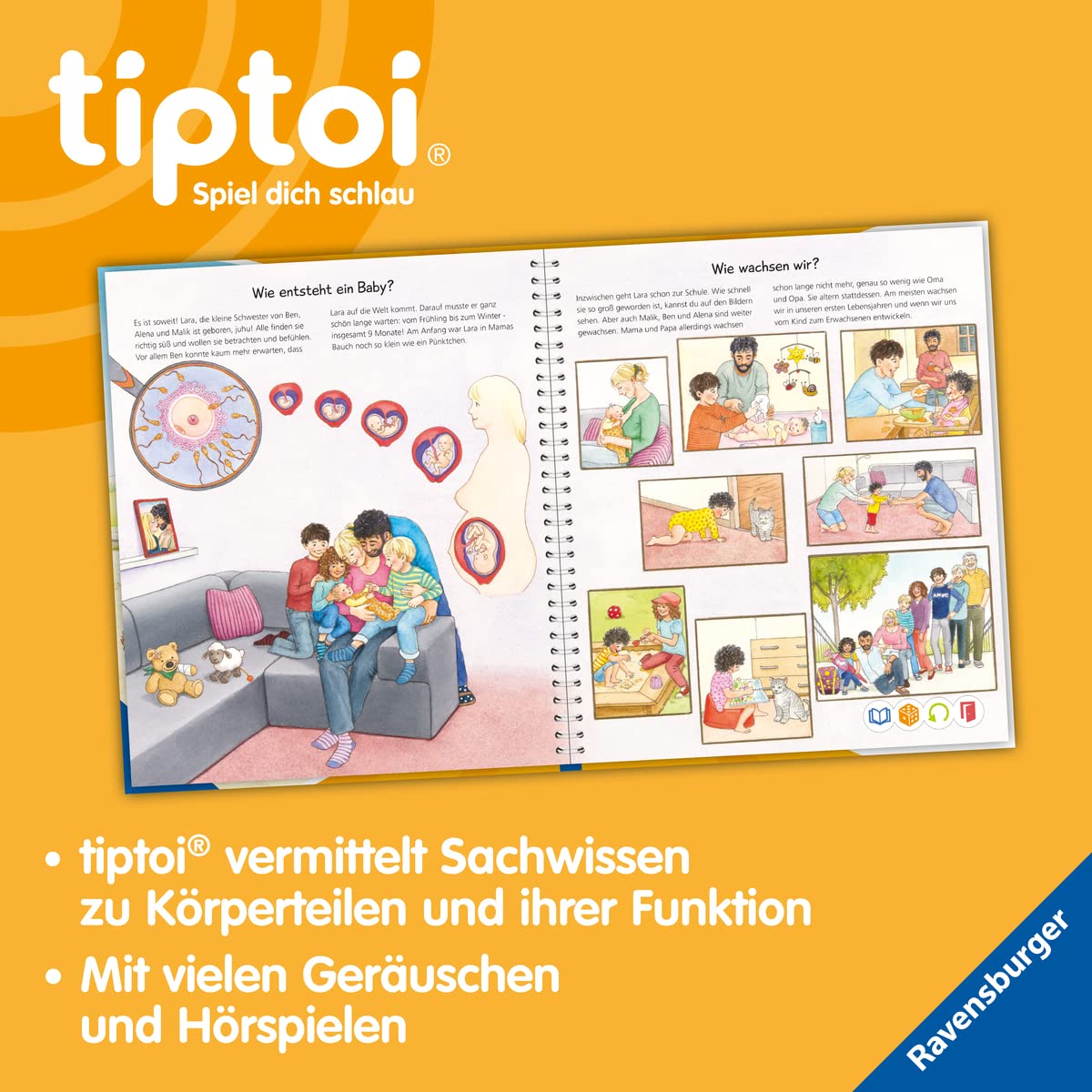 Ravensburger - tiptoi® Wieso? Weshalb? Warum? Alles über den Körper: Buch für Kinder ab 4 Jahre