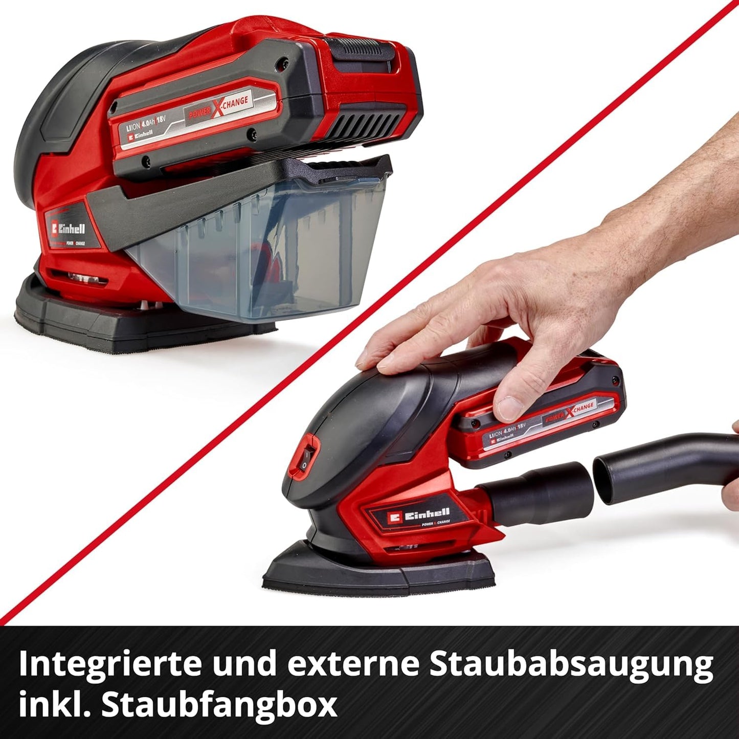Einhell Akku-Multischleifer (TE-OS 18/150) Li-Solo Power X-Change ohne Akku und Ladegerät