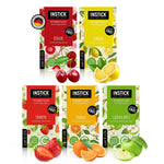INSTICK Sugar-Free Vegan Instant Drink (Bundle Fruit Mix) Various Flavors (5x12 Sticks)