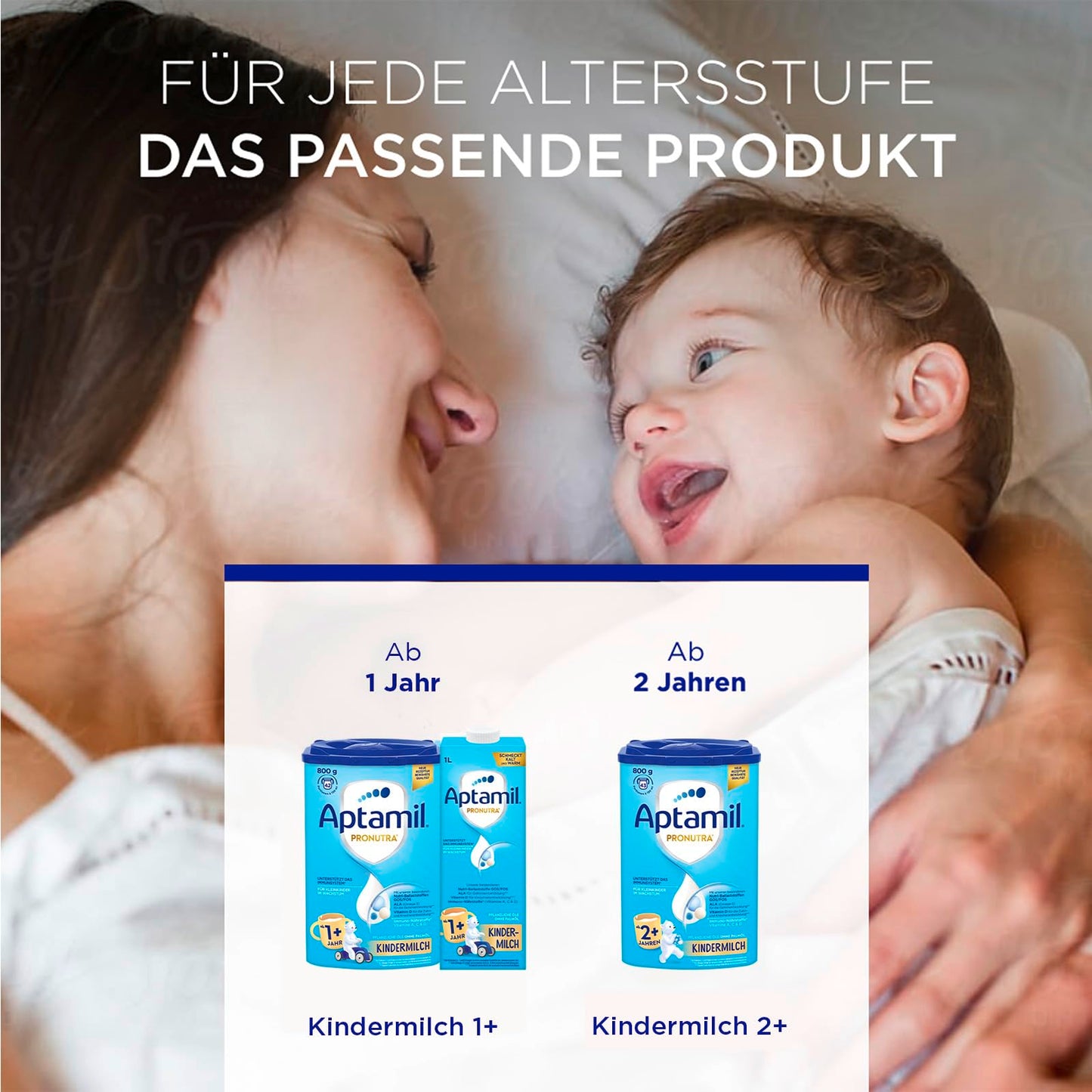 Aptamil Kindermilch 2+ (1x 800g) für Kleinkinder im Wachstum - 43 Portionen à 130ml